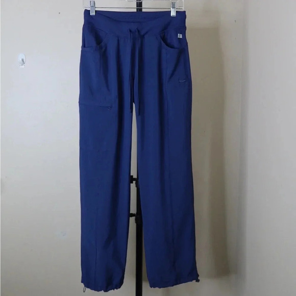 Cherokee Infinity Rib Knit Drawstring Waist Scrub Pant - Picture 2 of 12